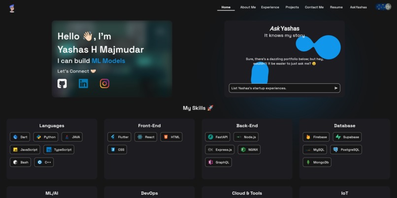 Portfolio – screenshot 1