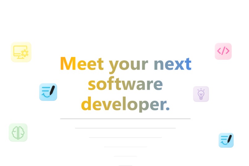 Portfolio – screenshot 1