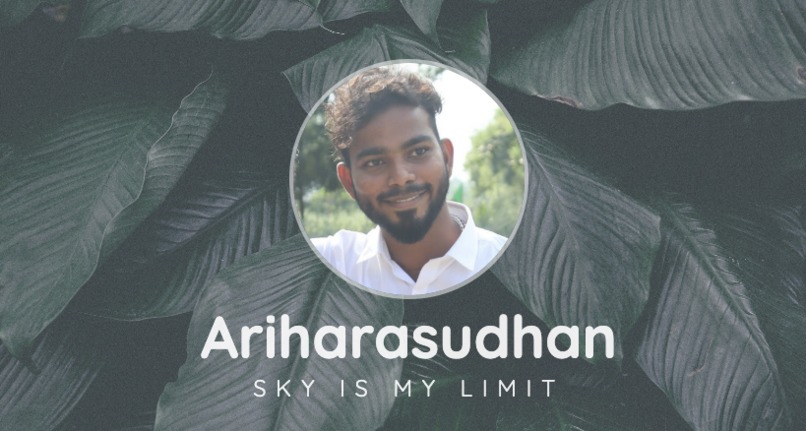 Portfolio of Ariharasudhan – screenshot 1