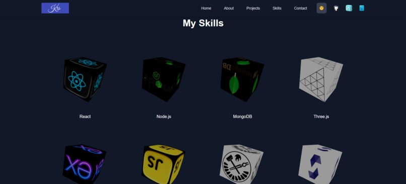 Personal portfolio – screenshot 3