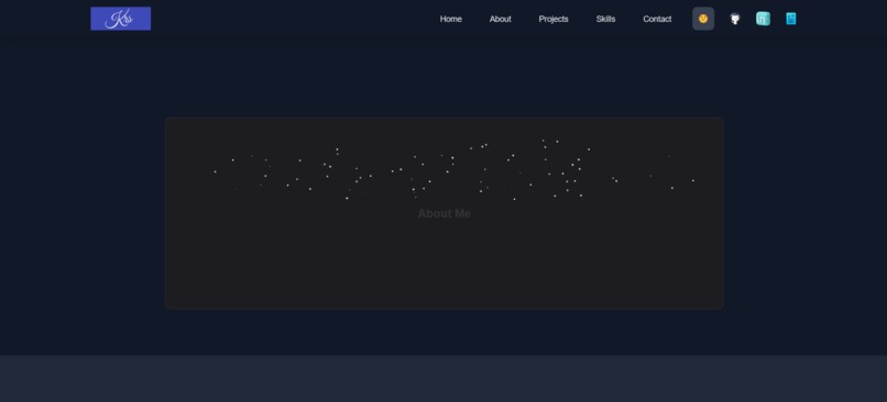 Personal portfolio – screenshot 4