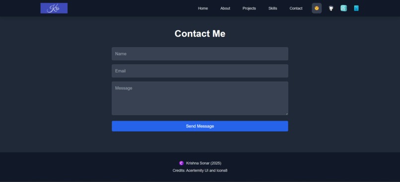 Personal portfolio – screenshot 5