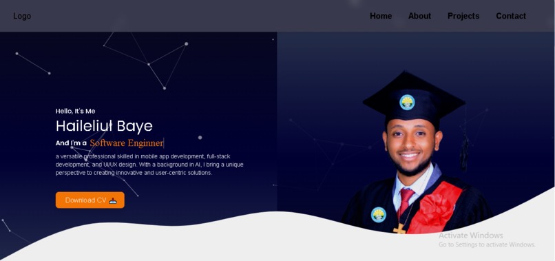 Portifolio – screenshot 1