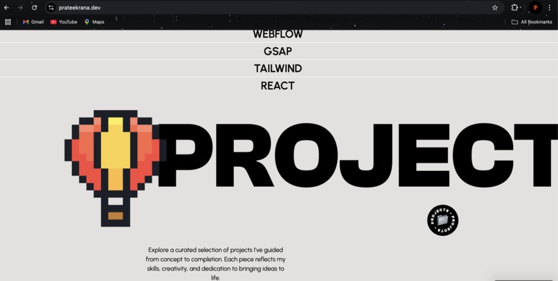Portfolio  – screenshot 2