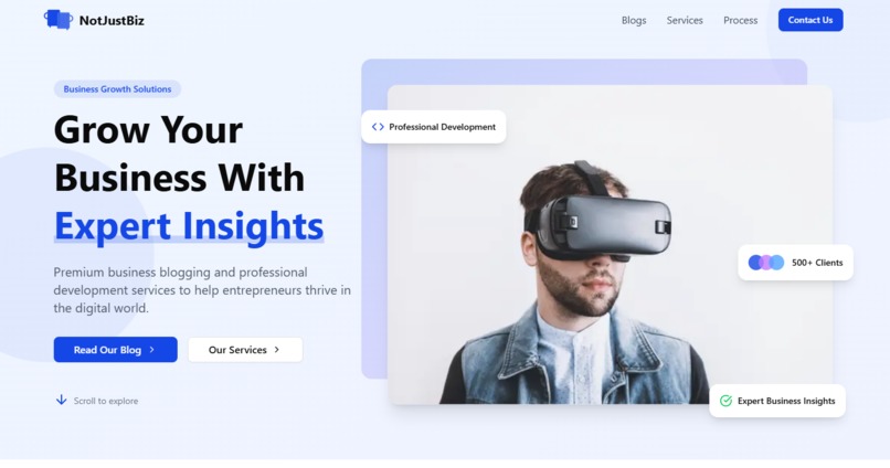Notjustbiz – screenshot 1