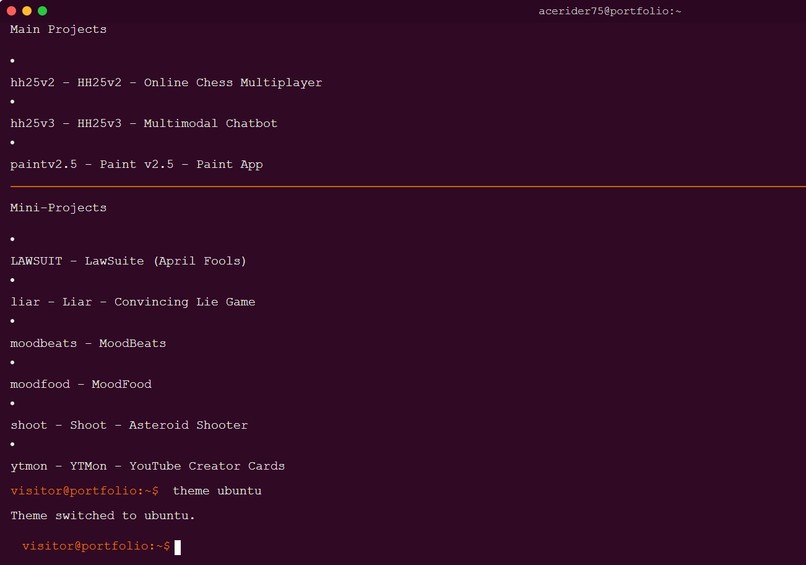 AceRider's Terminal – screenshot 1