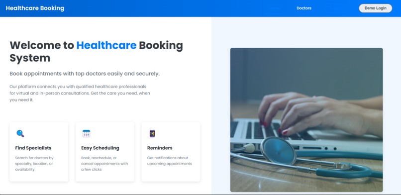 Healthcare Booking System – screenshot 4