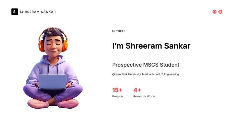 Portfolio Website – screenshot 1