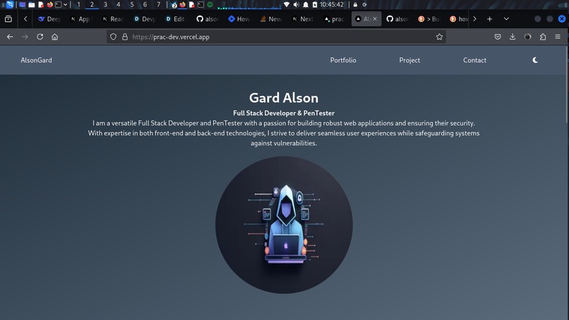 alsongard portfolio – screenshot 1