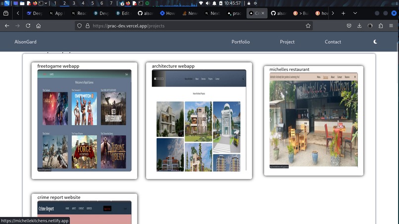 alsongard portfolio – screenshot 2