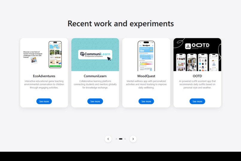 Portfolio – screenshot 4