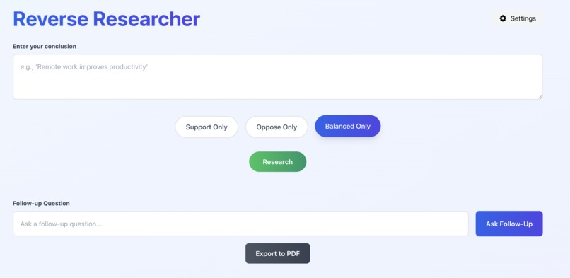 Reverse Researcher – screenshot 2