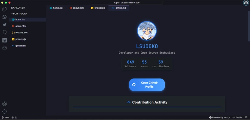 Arpit Portfolio – screenshot 2