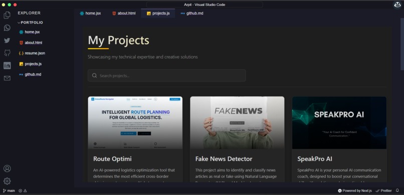 Arpit Portfolio – screenshot 5