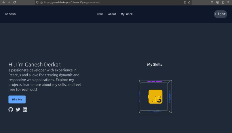 Portfolio_ganesh – screenshot 1