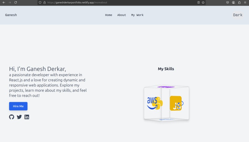 Portfolio_ganesh – screenshot 2