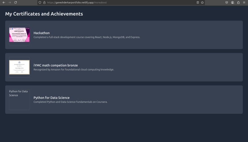 Portfolio_ganesh – screenshot 4