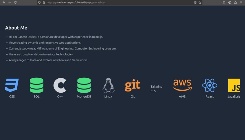 Portfolio_ganesh – screenshot 5