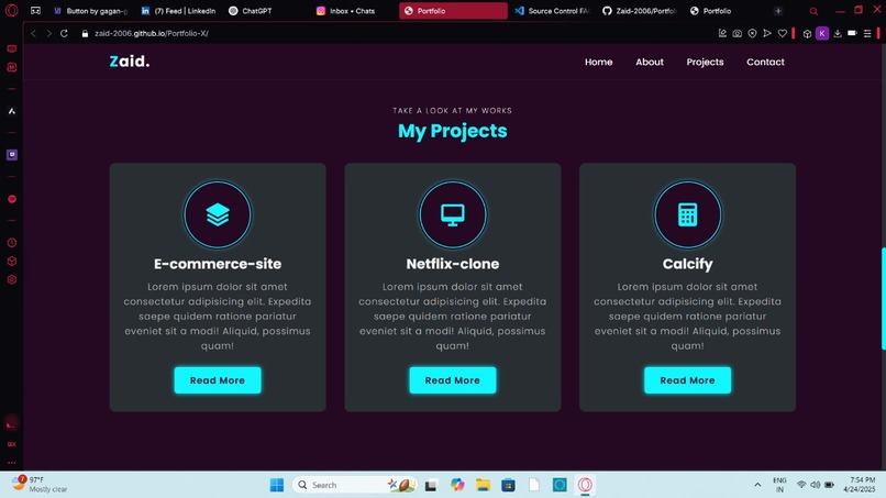 Portfolio-X  – screenshot 2