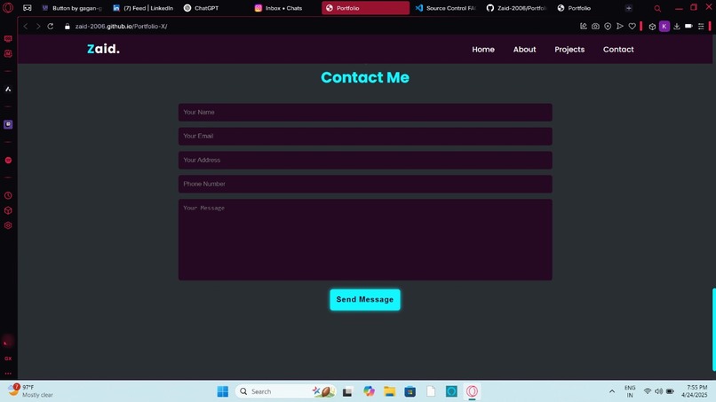 Portfolio-X  – screenshot 3