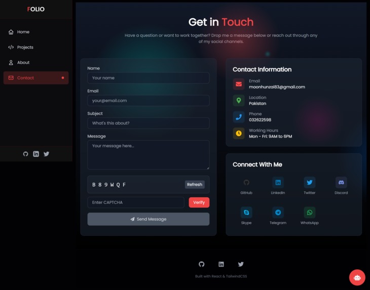 hackathon-portfolio – screenshot 1