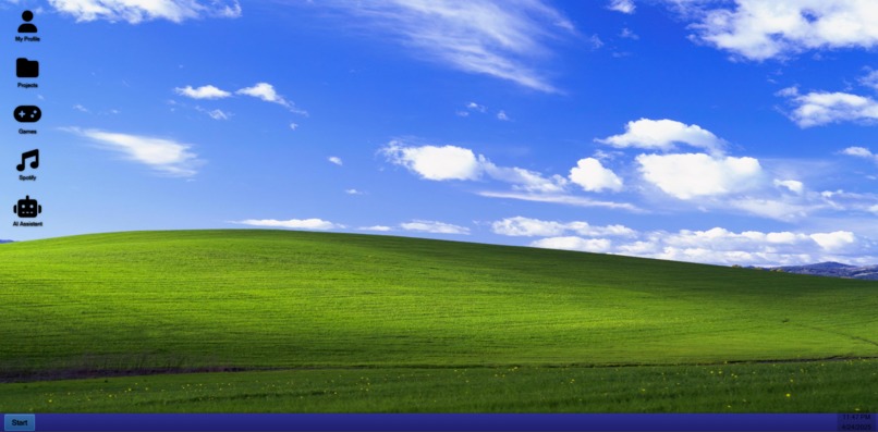 Win XP portofolio – screenshot 1