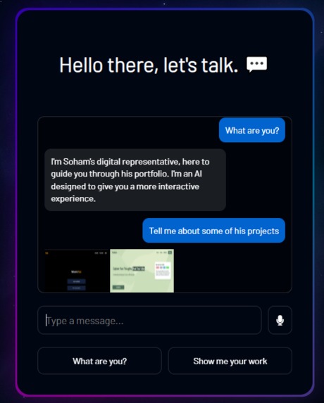 Chatfolio – screenshot 1