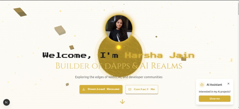 Harsha Jain – Developer Portfolio – screenshot 2