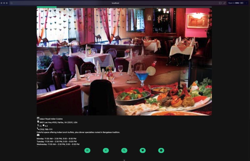Restaurant-Tinder – screenshot 1