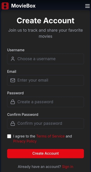 Movie Watchlist Platform  – screenshot 2