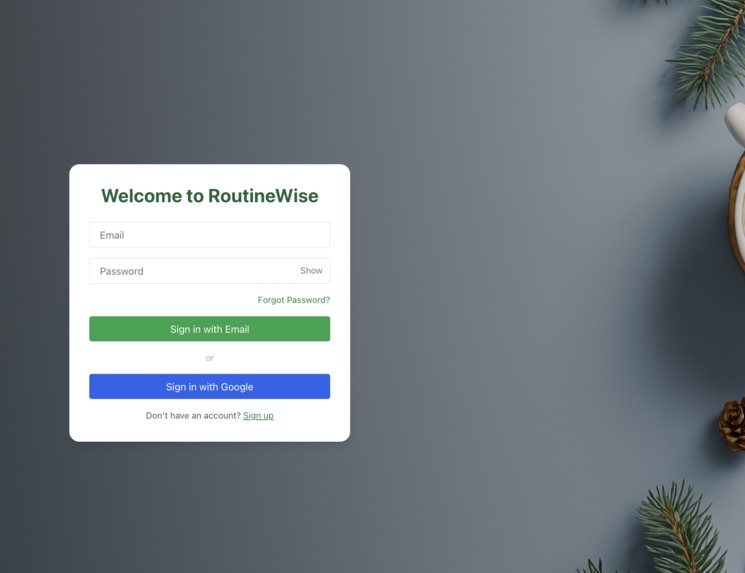 RoutineWise – screenshot 1