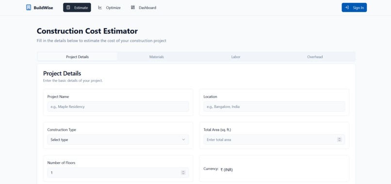 BuildWise - A learning tool for Civil Engineering students – screenshot 1