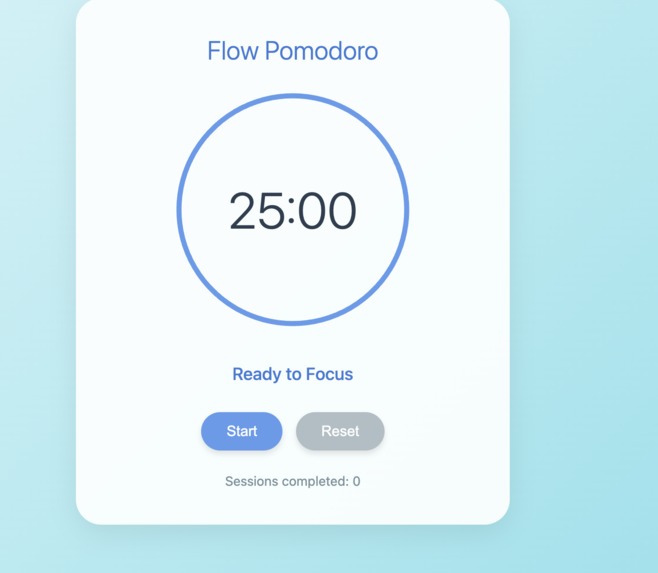 Flow Pomodoro – screenshot 1