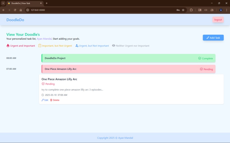 DoodleDo - The Task Manager  – screenshot 1