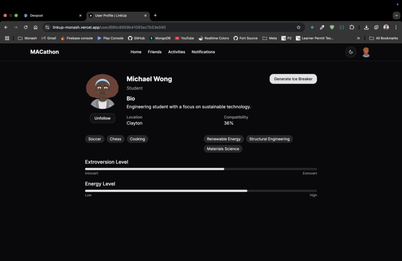 LinkUp Monash – screenshot 2