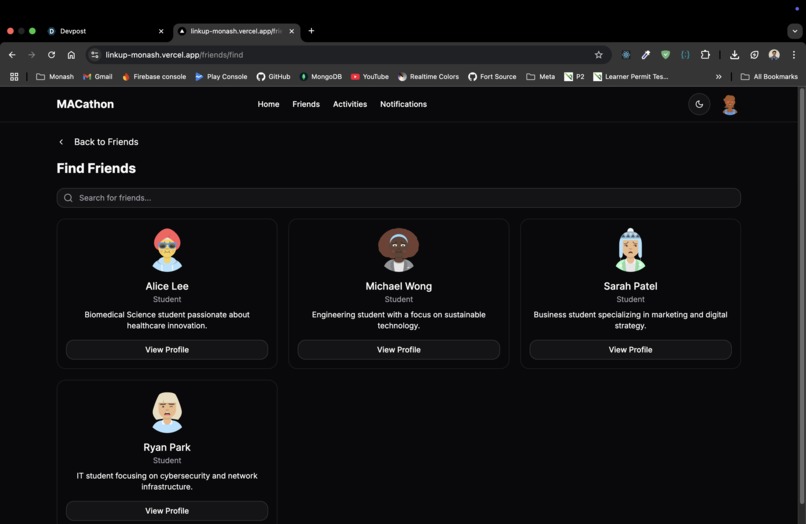 LinkUp Monash – screenshot 4
