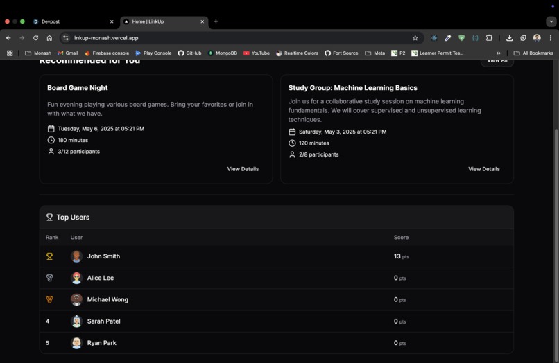 LinkUp Monash – screenshot 5