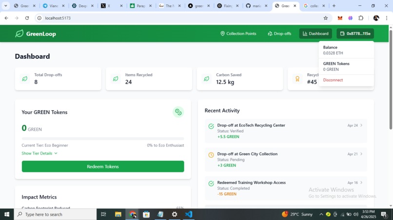 GreenLoop : E-waste management platform – screenshot 2