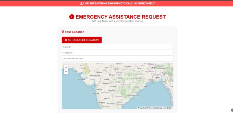 Disaster Help System - Emergency Responder Portal – screenshot 1