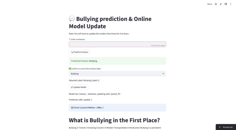BullyDetect – screenshot 1