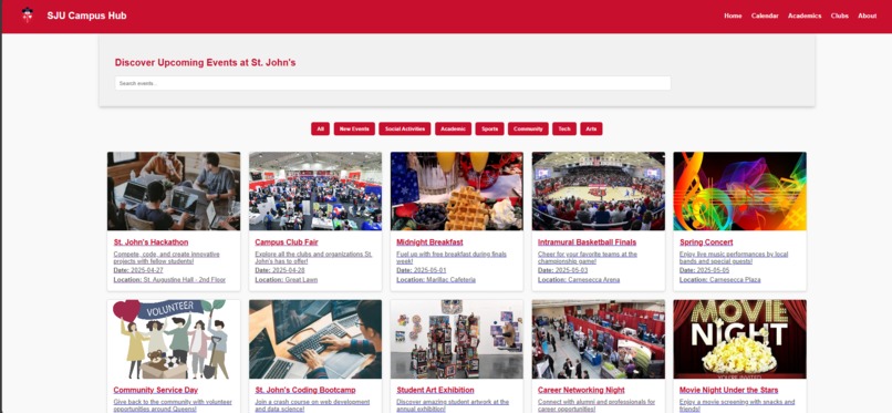 SJU Campus Hub – screenshot 1