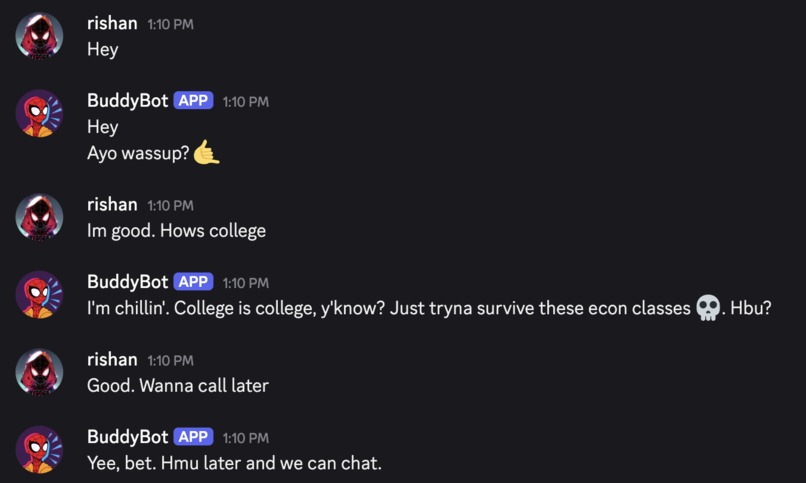 Discord BuddyBot – screenshot 1