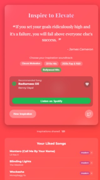 InspireTune – screenshot 1