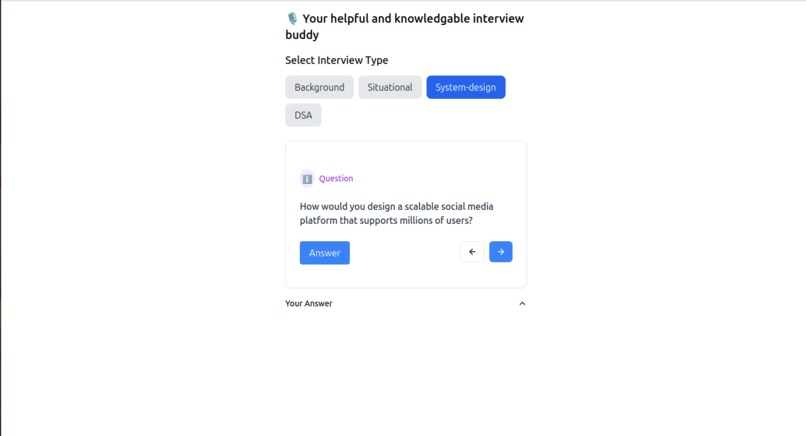 Interview Preparation Tool – screenshot 1