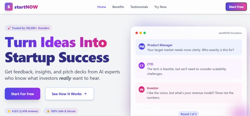 StartNOW – screenshot 2