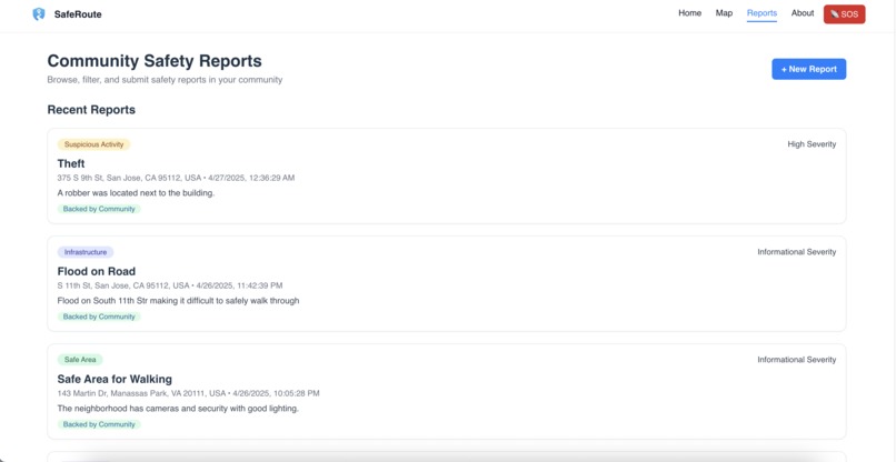 SafeRoute – screenshot 6