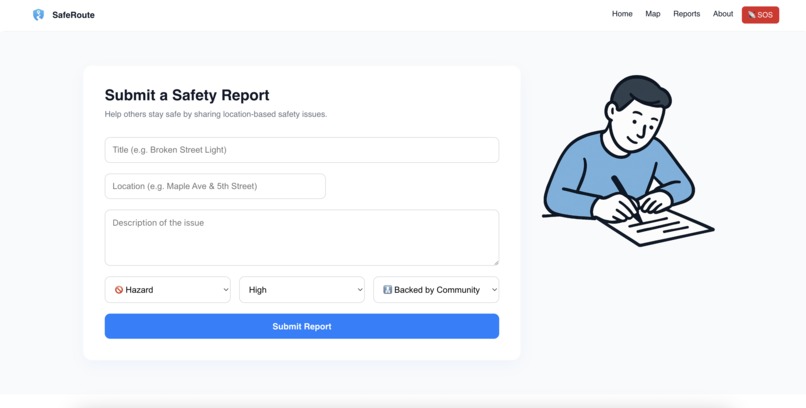 SafeRoute – screenshot 7