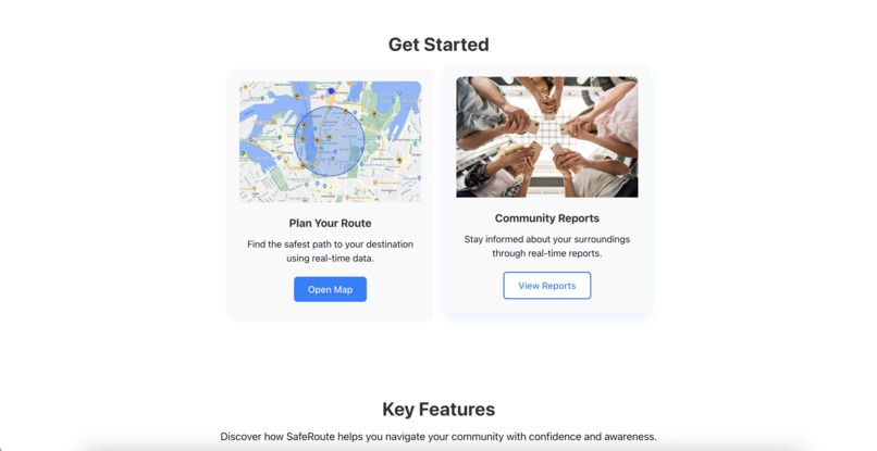 SafeRoute – screenshot 2