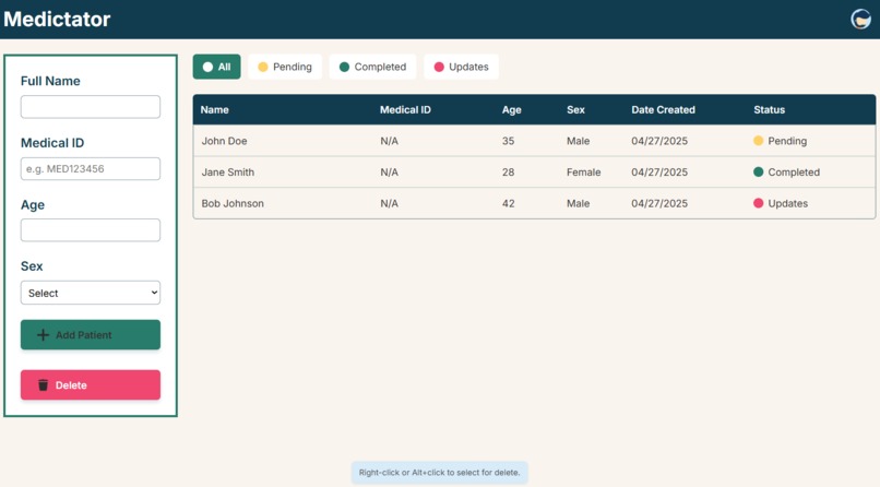 MEDictator – screenshot 2