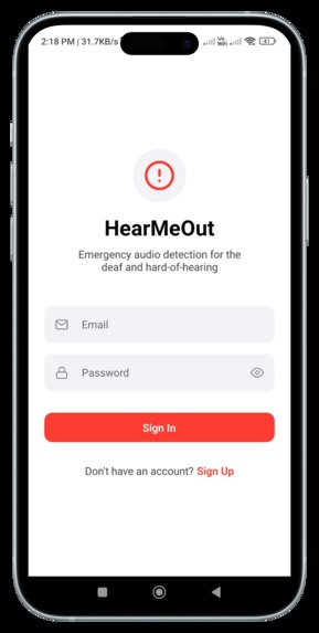 HearMeOut: Emergency Alerts for the Deaf – screenshot 2